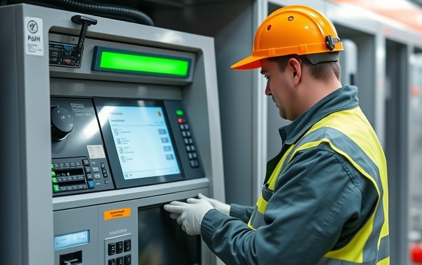 Terminal de autoservicio operativo en una sucursal